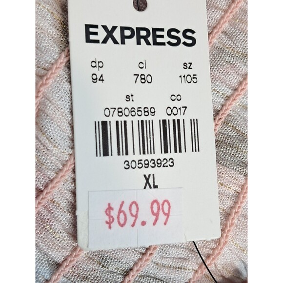 NWT Express Peach Floral Ruffle MIni Dress Size XL - Picture 10 of 12